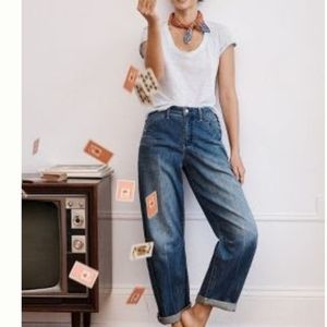 Pilcro Anthropologie Ultra High Rise Darted Relaxed Jeans 32
